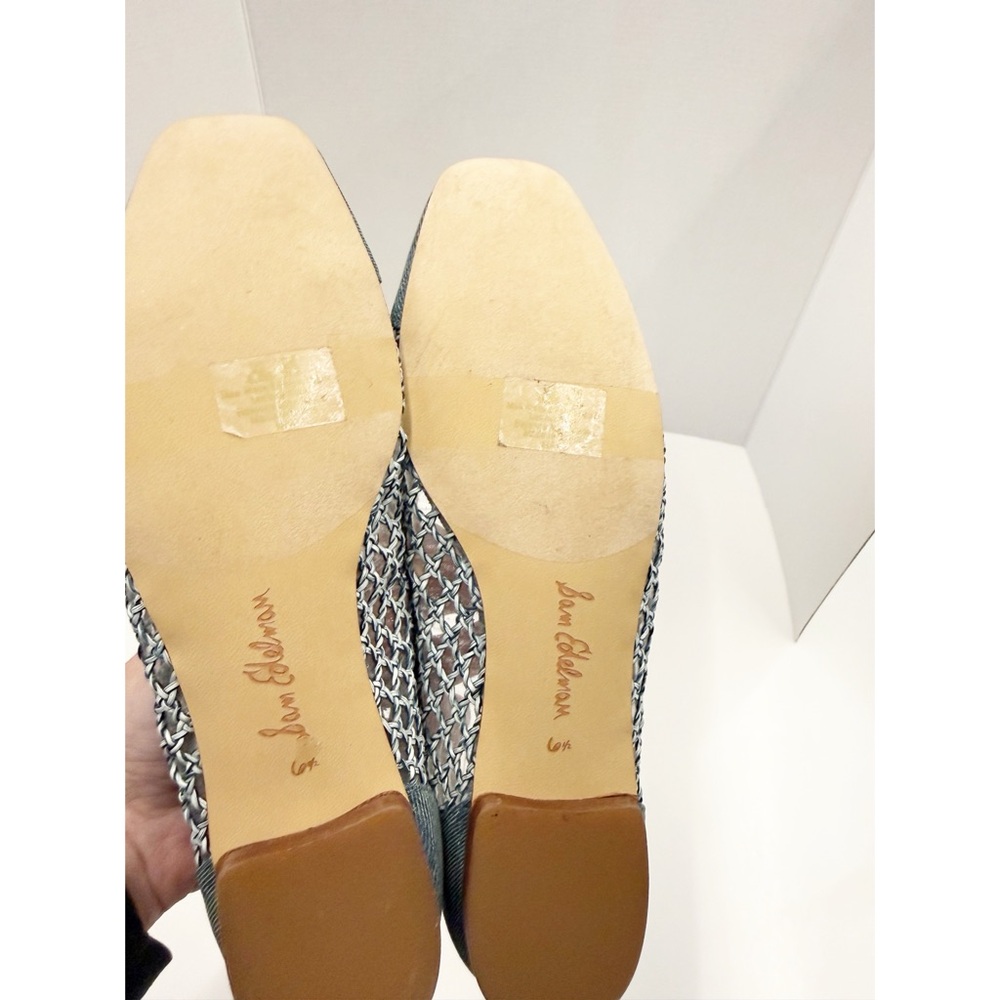NWOT Sam Edelman Newblue Woven May Flats, Size 6.5 - Picture 7 of 9